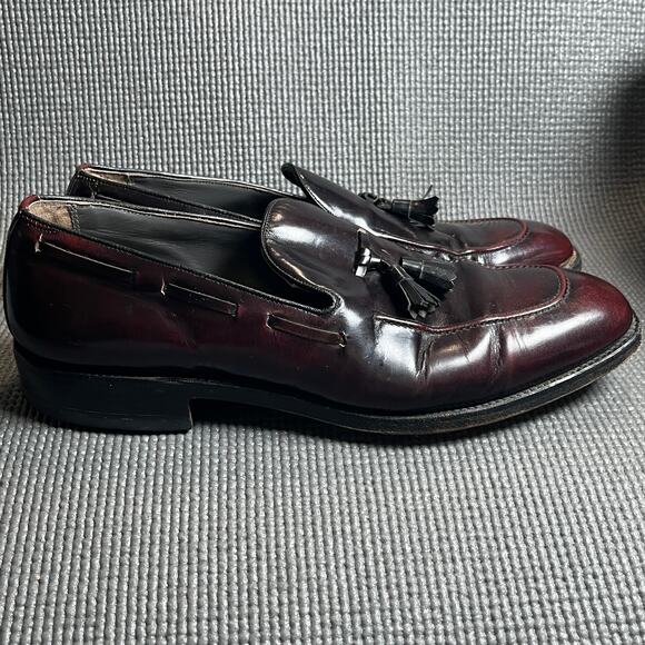 Nettleton Loafers Mens 11.5 Burgundy Red‎ Leather Tassel Slip On Casual Business main image 7